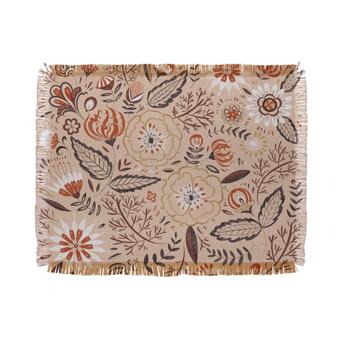 Pimlada Phuapradit Mystic Floral 2 Throw Blanket