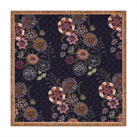 Pimlada Phuapradit Navy bouquet Square Tray
