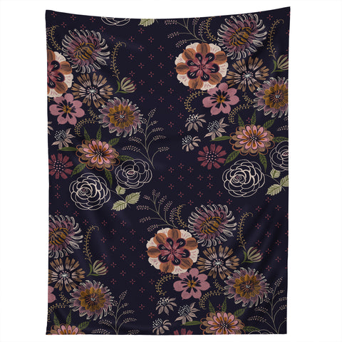 Pimlada Phuapradit Navy bouquet Tapestry