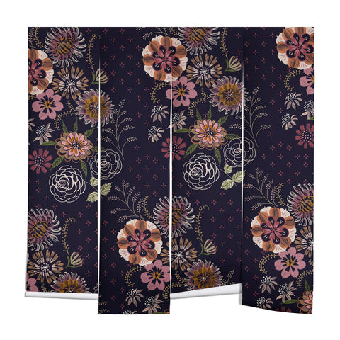 Pimlada Phuapradit Navy bouquet Wall Mural