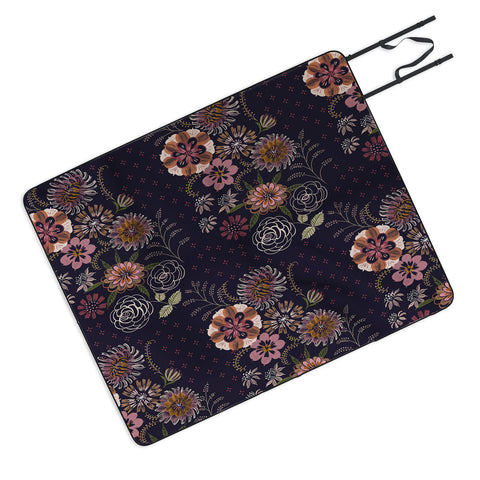Pimlada Phuapradit Navy bouquet Picnic Blanket