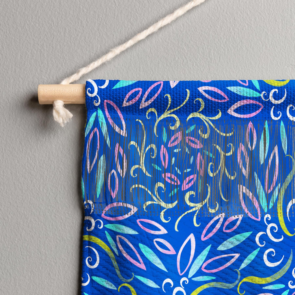 Neon Blue Wall Hanging Landscape Pimlada Phuapradit