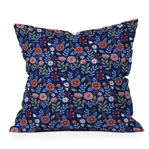 Pimlada Phuapradit Night Garden 03 Throw Pillow