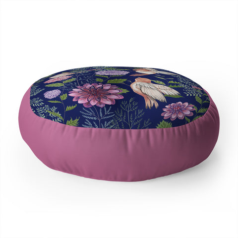 Pimlada Phuapradit Night Garden Floor Pillow Round