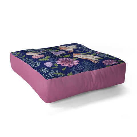 Pimlada Phuapradit Night Garden Floor Pillow Square