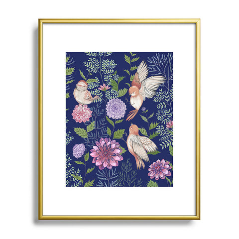 Pimlada Phuapradit Night Garden Metal Framed Art Print