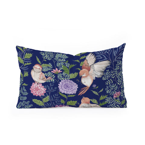Pimlada Phuapradit Night Garden Oblong Throw Pillow