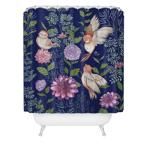 Pimlada Phuapradit Night Garden Shower Curtain