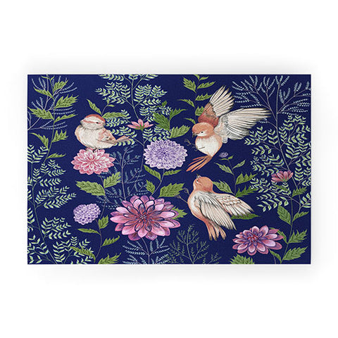 Pimlada Phuapradit Night Garden Welcome Mat