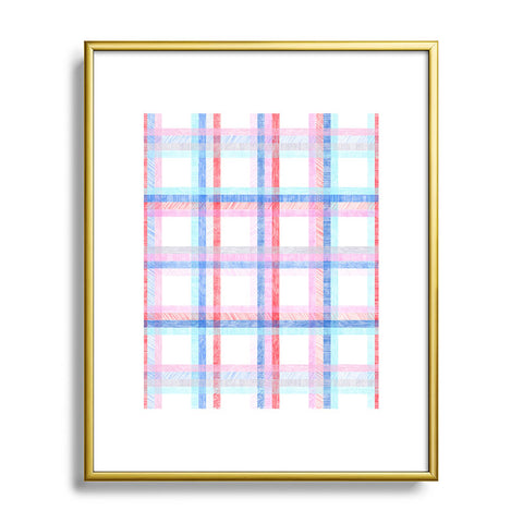 Pimlada Phuapradit Nova checker Metal Framed Art Print