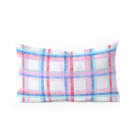 Pimlada Phuapradit Nova checker Oblong Throw Pillow