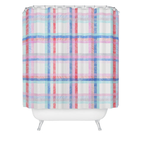 Pimlada Phuapradit Nova checker Shower Curtain