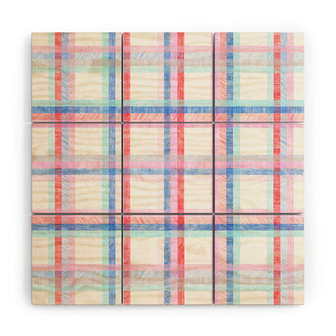 Pimlada Phuapradit Nova checker Wood Wall Mural