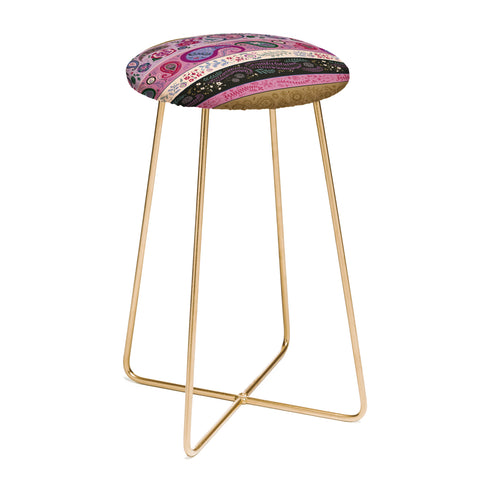 Pimlada Phuapradit Paisley and floral stripes Counter Stool