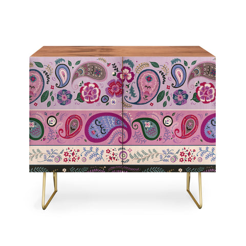 Pimlada Phuapradit Paisley and floral stripes Credenza