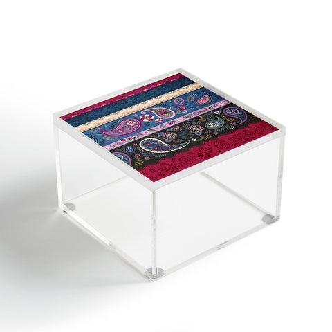 Pimlada Phuapradit Paisley and Lace Stripes Acrylic Box