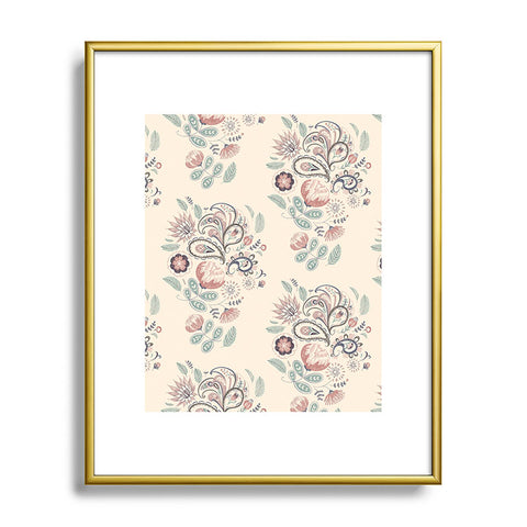 Pimlada Phuapradit Paisley Harmony Metal Framed Art Print