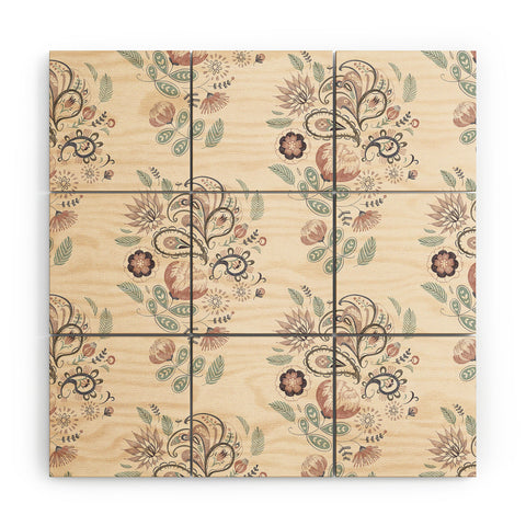 Pimlada Phuapradit Paisley Harmony Wood Wall Mural