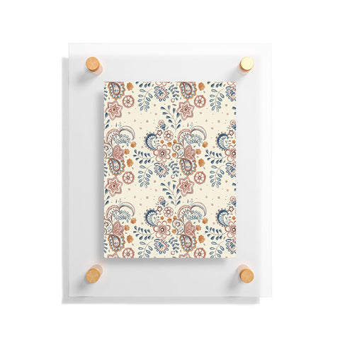 Pimlada Phuapradit Paisley with floral Floating Acrylic Print