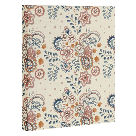 Pimlada Phuapradit Paisley with floral Art Canvas