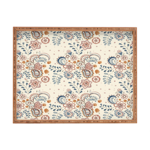 Pimlada Phuapradit Paisley with floral Rectangular Tray