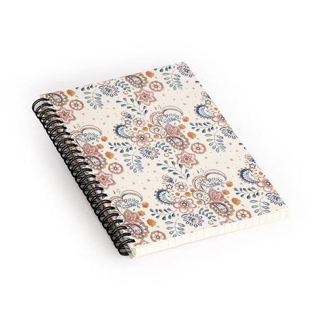 Pimlada Phuapradit Paisley with floral Spiral Notebook