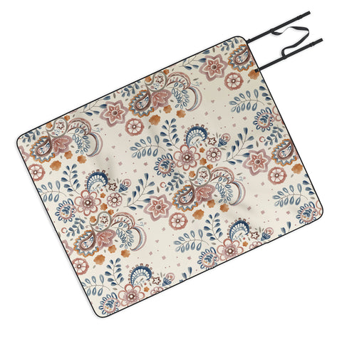 Pimlada Phuapradit Paisley with floral Picnic Blanket