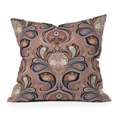 Pimlada Phuapradit Paisleys and damasks Throw Pillow