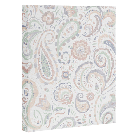 Pimlada Phuapradit pale paisley Art Canvas