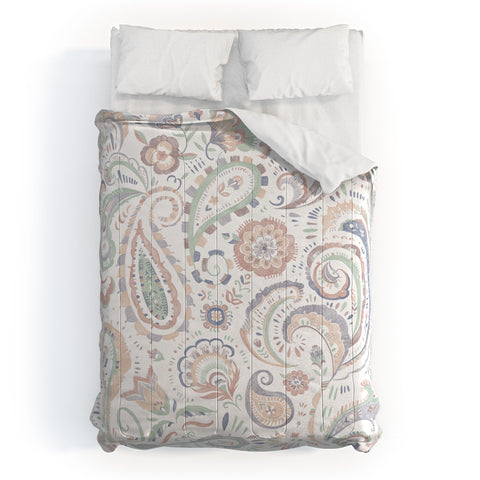 Pimlada Phuapradit pale paisley Comforter
