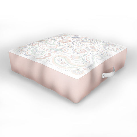 Pimlada Phuapradit pale paisley Outdoor Floor Cushion