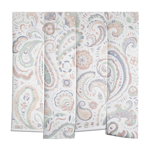 Pimlada Phuapradit pale paisley Wall Mural