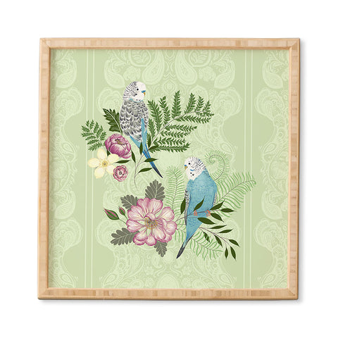 Pimlada Phuapradit Parakeets Framed Wall Art
