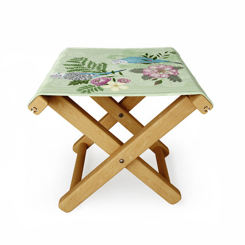 Pimlada Phuapradit Parakeets Folding Stool