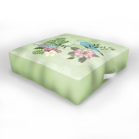 Pimlada Phuapradit Parakeets Outdoor Floor Cushion