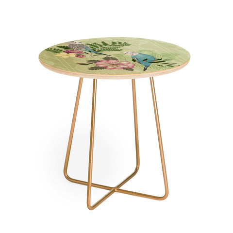 Pimlada Phuapradit Parakeets Round Side Table