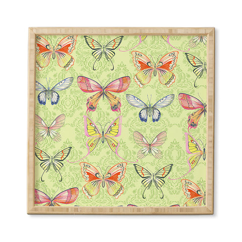 Pimlada Phuapradit Pastel Butterflies Framed Wall Art