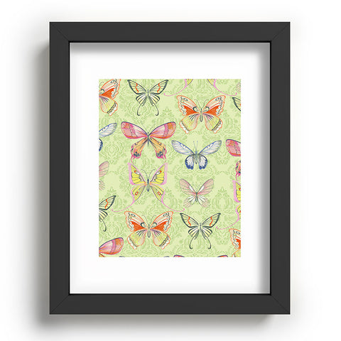 Pimlada Phuapradit Pastel Butterflies Recessed Framing Rectangle