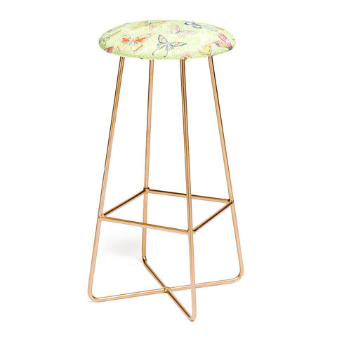 Pimlada Phuapradit Pastel Butterflies Bar Stool