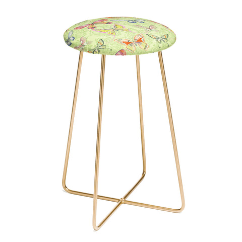 Pimlada Phuapradit Pastel Butterflies Counter Stool