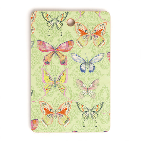 Pimlada Phuapradit Pastel Butterflies Cutting Board Rectangle