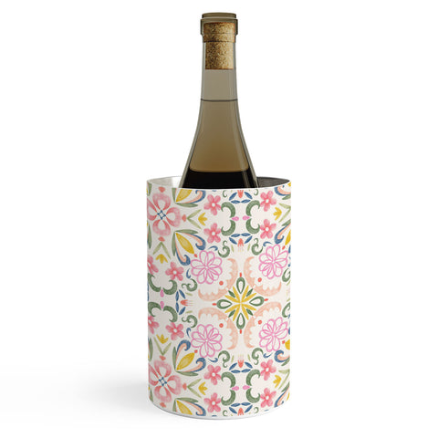 Pimlada Phuapradit Pastel Floral tile Wine Chiller