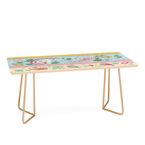 Pimlada Phuapradit Pastel Paisley Stripes Coffee Table