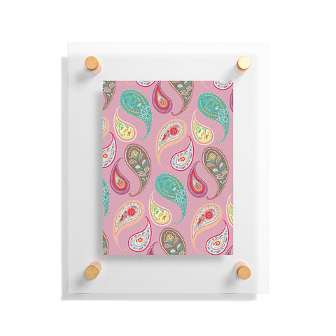 Pimlada Phuapradit Pastel Paisleys Floating Acrylic Print