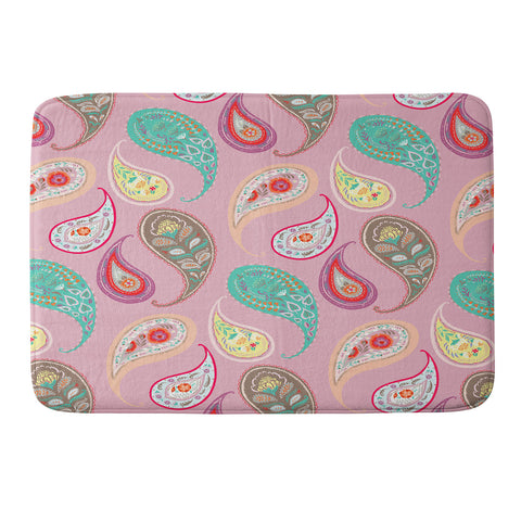 Pimlada Phuapradit Pastel Paisleys Memory Foam Bath Mat
