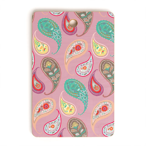 Pimlada Phuapradit Pastel Paisleys Cutting Board Rectangle