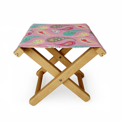 Pimlada Phuapradit Pastel Paisleys Folding Stool
