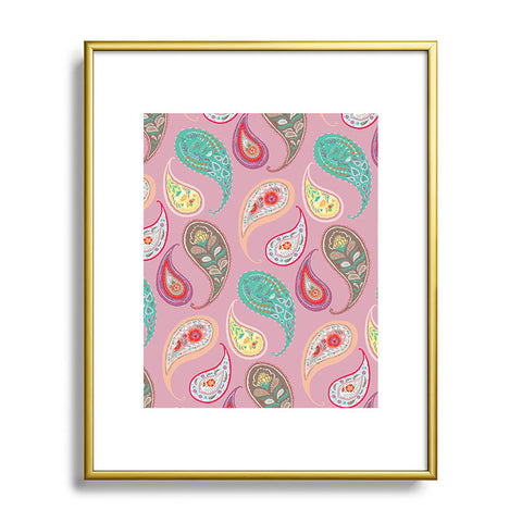 Pimlada Phuapradit Pastel Paisleys Metal Framed Art Print