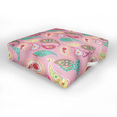 Pimlada Phuapradit Pastel Paisleys Outdoor Floor Cushion