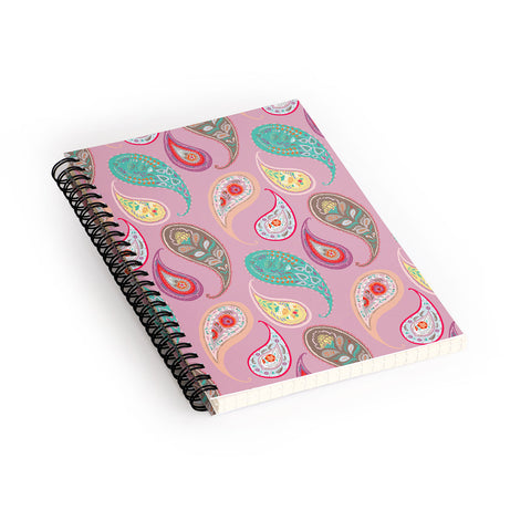 Pimlada Phuapradit Pastel Paisleys Spiral Notebook